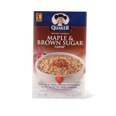 Maple and Brown Sugar Instant Oatmeal